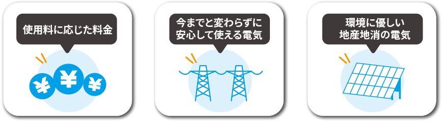 新電力への三つの想い